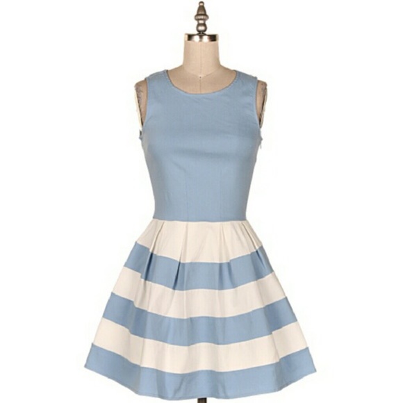Sweetshop colorblock fit n’ flare dress - Picture 2 of 7